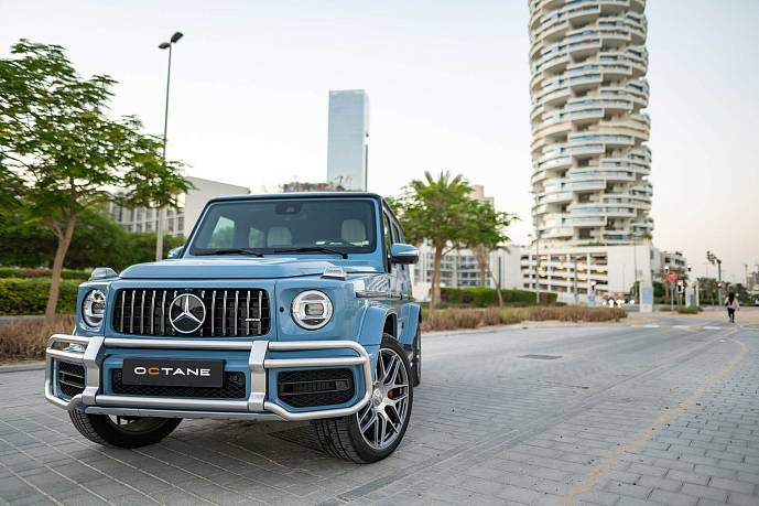 Аренда Mercedes G 63 AMG Blue в Дубае - фото 3