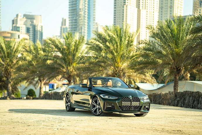 Аренда BMW 420 Convertible Green в Дубае - фото 8