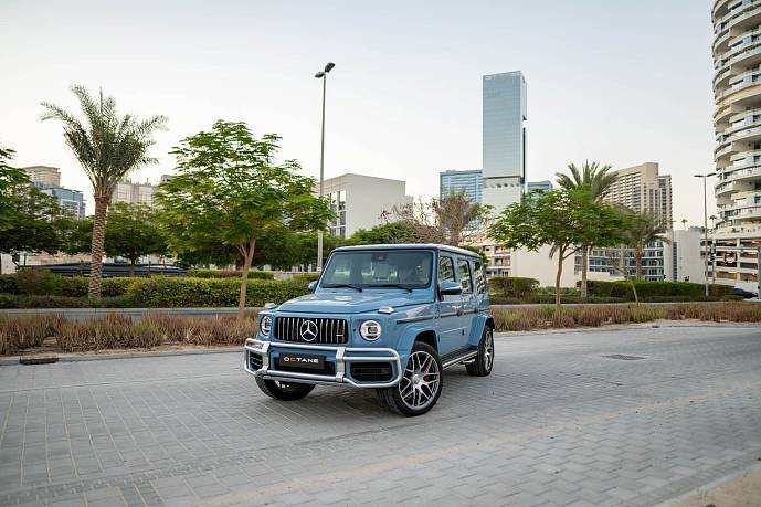 Аренда Mercedes G 63 AMG Blue в Дубае - фото 4